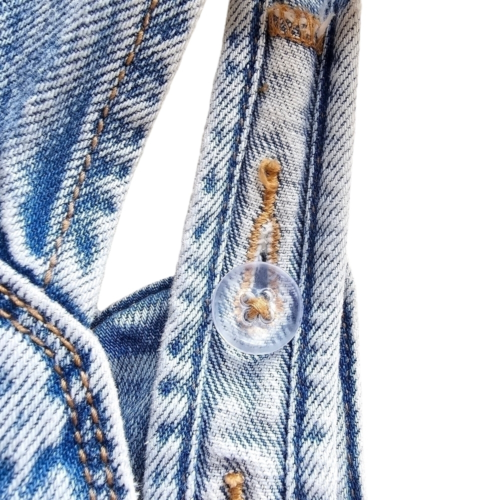 Old navy Light Denim Overalls with Bib Pocket, Coastal Cowgirl, Size L (Girls) - Picture 8 of 13